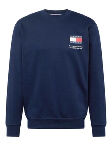 Tommy Jeans Sweater majica 'Essential' plava / trešnja crvena / bijela