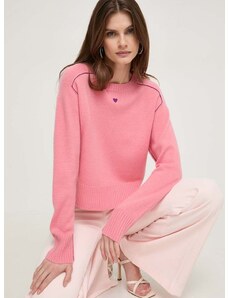 Pulover od kašmira MAX&Co. boja: ružičasta