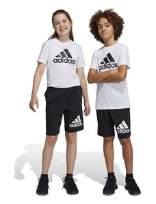 Dječje pamučne kratke hlače adidas U BL boja: crna, podesivi struk