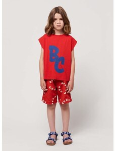Dječje kratke hlače Bobo Choses boja: crvena, s uzorkom, podesivi struk