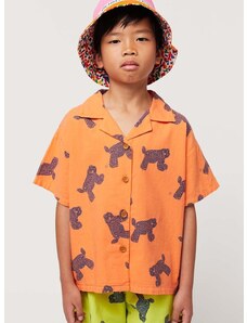 Dječja pamučna košulja Bobo Choses boja: narančasta