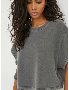 Majica kratkih rukava American Vintage za žene, boja: siva