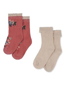 Dječje čarape Konges Sløjd 2-pack boja: ružičasta