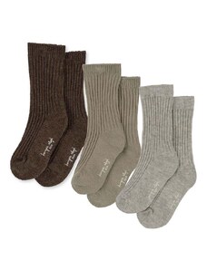 Dječje čarape Konges Sløjd 3-pack boja: smeđa