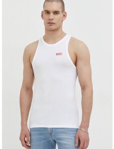 Majica kratkih rukava Diesel za muškarce, boja: bijela