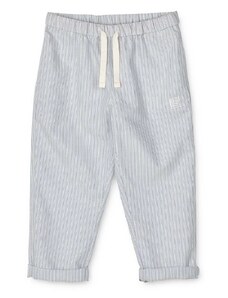 Dječje pamučne hlače Liewood Orlando Stripe Pants s uzorkom