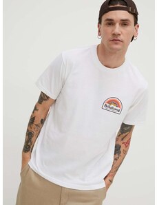 Pamučna majica Billabong X ADVENTURE DIVISION za muškarce, boja: bijela, s tiskom, ABYZT02301