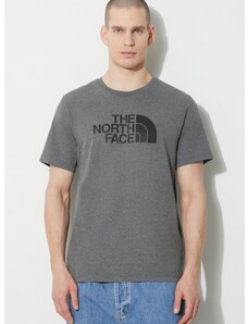 Majica kratkih rukava The North Face M S/S Easy Tee za muškarce, boja: siva, s tiskom, NF0A87N5DYY1