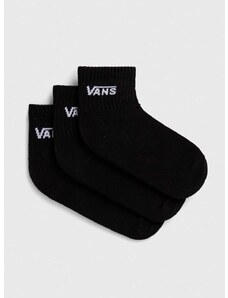 Čarape Vans 3-pack za žene, boja: crna
