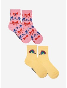 Dječje čarape Bobo Choses 2-pack boja: ružičasta