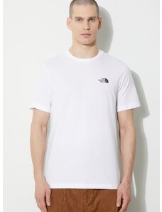 Majica kratkih rukava The North Face M S/S Simple Dome Tee za muškarce, boja: bijela, s tiskom, NF0A87NGFN41