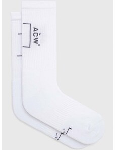 Čarape A-COLD-WALL* BRACKET SOCK za muškarce, boja: bijela ACWMSK034C