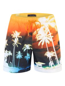 Tommy Hilfiger Underwear Kupaće hlače noćno plava / svijetloplava / narančasta / bijela