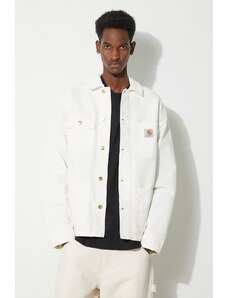 Traper jakna Carhartt WIP Michigan Coat za muškarce, boja: bež, za prijelazno razdoblje, oversize, I031519.0DJ02