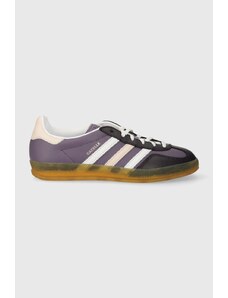 Kožne tenisice adidas Originals Gazelle Indoor W boja: ljubičasta