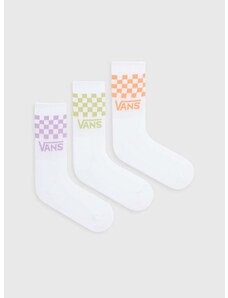 Čarape Vans 3-pack za žene, boja: bijela