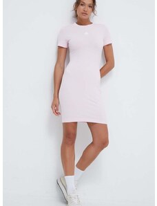 Haljina adidas boja: ružičasta, mini, uska
