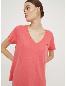 Majica kratkih rukava Superdry za žene, boja: ružičasta
