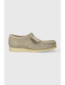 Cipele od brušene kože Clarks Originals Wallabee za muškarce, boja: siva, 26175711