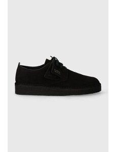 Cipele od brušene kože Clarks Originals Coal London za muškarce, boja: crna, 26171744