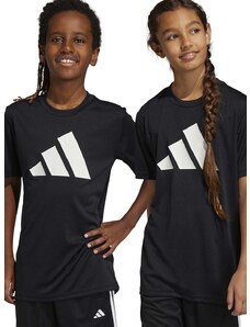 Dječja majica kratkih rukava adidas U TR-ES LOGO boja: crna, s tiskom
