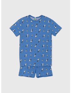 Dječja pamučna pidžama United Colors of Benetton s uzorkom