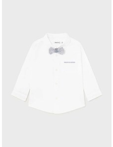 Košulja s lanom za bebe Mayoral boja: bijela