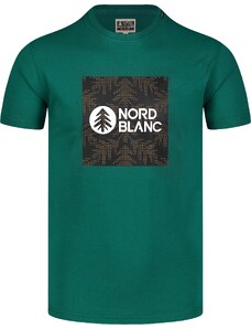 Nordblanc Zelena muška pamučna majica SQUARED