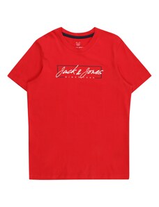 Jack & Jones Junior Majica 'ZURI' crvena / crna / bijela