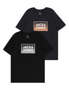 Jack & Jones Junior Majica 'STEEL' morsko plava / koraljna / crna / bijela