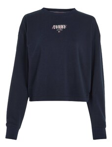 Tommy Jeans Sweater majica morsko plava / svijetloroza / bijela