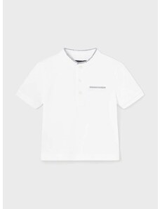 Polo majica za bebe Mayoral boja: bijela, bez uzorka