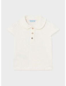 Polo majica za bebe Mayoral boja: bež, s ovratnikom