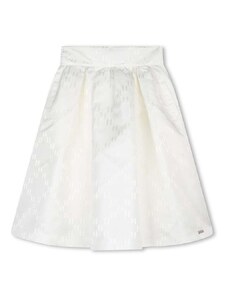 Dječja suknja Karl Lagerfeld boja: bijela, mini, širi se prema dolje