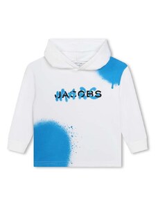 Dječja dukserica Marc Jacobs boja: bijela, s kapuljačom, s tiskom