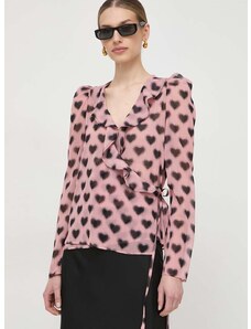 Bluza Silvian Heach za žene, boja: ružičasta, s uzorkom