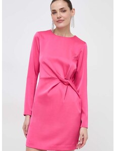 Haljina Silvian Heach boja: ružičasta, mini, ravna