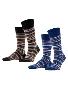 FALKE Čarape 'Microblock' plava / crvena / crna / bijela