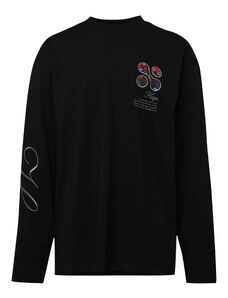 HUGO Sweater majica 'Deaside' plava / crvena / crna