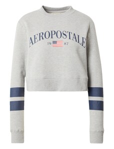 AÉROPOSTALE Sweater majica 'USA' mornarsko plava / siva melange / krvavo crvena / bijela