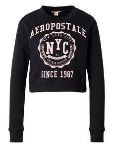 AÉROPOSTALE Sweater majica svijetloroza / crna