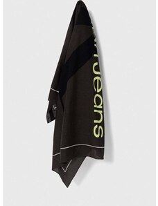 Pamučna marama Calvin Klein Jeans boja: crna, s tiskom