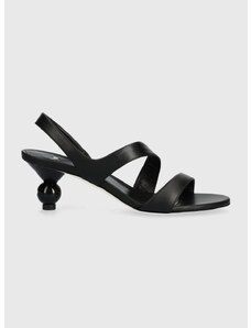 Kožne sandale Weekend Max Mara Zigano boja: crna, 2415521015600