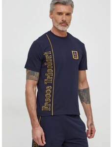 Majica kratkih rukava Aeronautica Militare za muškarce, boja: tamno plava, s aplikacijom