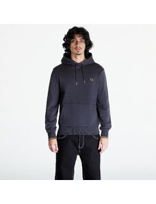 FRED PERRY Tipped Hooded Sweatshirt Anchgrey/ Dkcaram