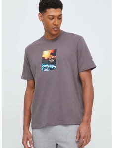 Pamučna majica adidas Originals za muškarce, boja: siva, s tiskom