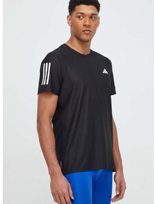 Majica kratkih rukava za trčanje adidas Performance Own the Run boja: crna, s tiskom