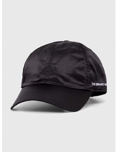 Kapa sa šiltom adidas boja: crna, bez uzorka