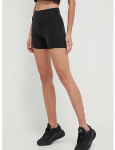 Kratke hlače adidas za žene, boja: crna, bez uzorka, visoki struk
