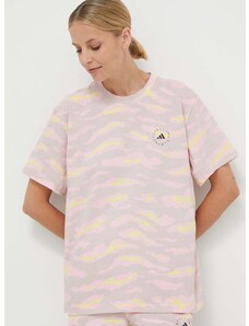 Majica kratkih rukava adidas by Stella McCartney za žene, boja: ružičasta